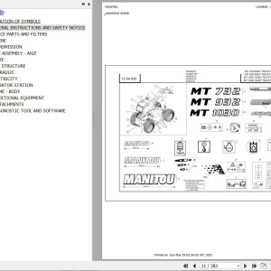 Manitou MT 1030 EASY 75D ST3B S1 Parts Catalog 647480