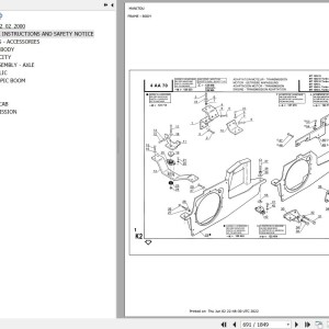 Manitou MT 1232 S TURBO MONO ULTRA Parts Catalog 547042
