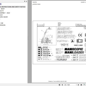 Manitou MT 1235 S S3 E3 Parts Catalog 547986