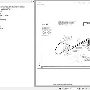 Manitou MT 1240 L TURBO S2 Parts Catalog 547751