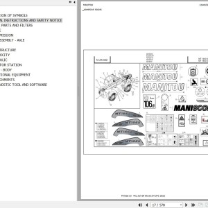Manitou MT 1440 A E3 Parts Catalog 647026