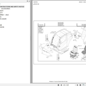 Manitou MT 1440 E3 MT 1840 E3 Parts Catalog 647012