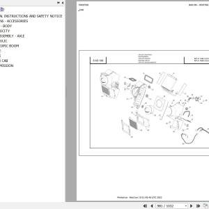 Manitou MT 1440 MT 1840 HA PRIVILEGE Parts Catalog 547975