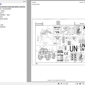 Manitou MT 1440 SL S3 E2 Parts Catalog 547832