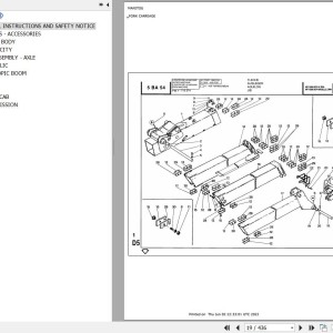 Manitou MT 1530 SCP ULTRA Parts Catalog 547007