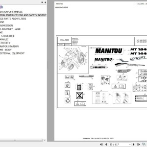Manitou MT 1840 EASY 75D ST5 S1 Parts Catalog 647760