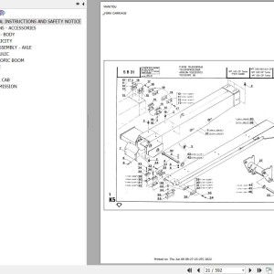 Manitou MT 222 CP Parts Catalog 47824