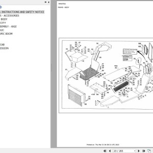 Manitou MT 225 FC Parts Catalog 47566