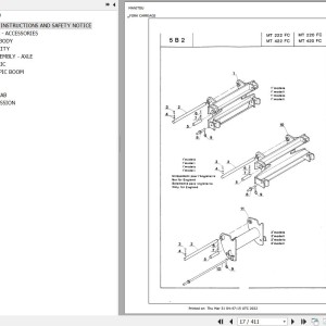 Manitou MT 420 FC Parts Catalog 47523