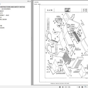 Manitou MT 420 Parts Catalog 47575