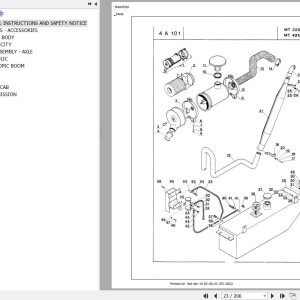 Manitou MT 425 Parts Catalog 47596