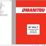 Manitou MT 6034 T Parts Manual 50960029 Rev. B