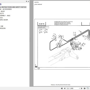 Manitou MT 728-4 Parts Catalog 547103