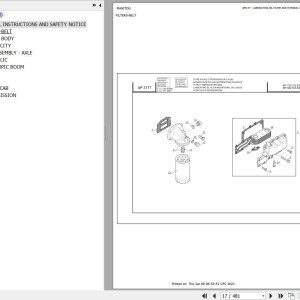 Manitou MT 728 SD E3 Parts Catalog 547998