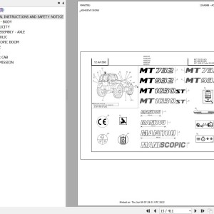 Manitou MT 732 SE E3 Parts Catalog 647083