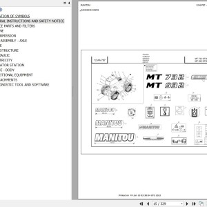 Manitou MT 732 ST3B MT 932 ST3B Parts Catalog 647449