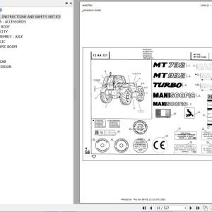 Manitou MT 732 TURBO Parts Catalog 547629