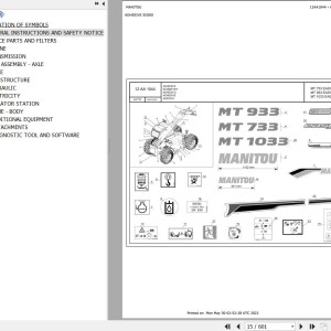 Manitou MT 733 EASY 75D ST5 S1 Parts Catalog 647776