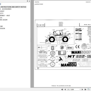 Manitou MT 835 120 LS S2 Parts Catalog 547638