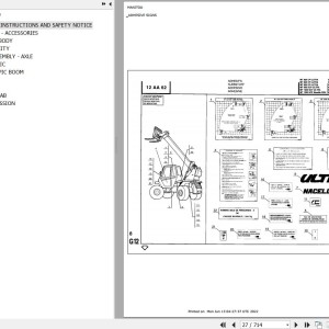 Manitou MT 930 CP ULTRA Parts Catalog 47938