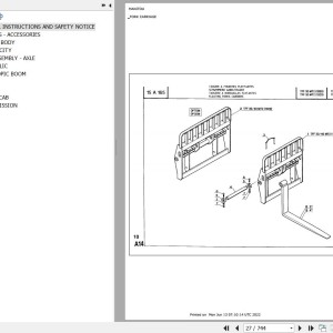Manitou MT 933 CP Parts Catalog 47938