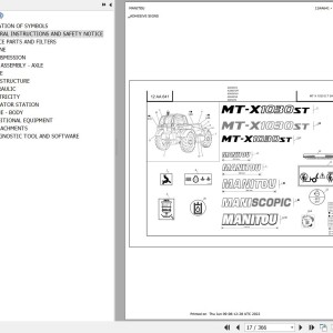 Manitou MT-X 1030 S TURBO S4 E3 Parts Catalog 647236