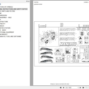Manitou MT-X 1440 A E3 Parts Catalog 647144