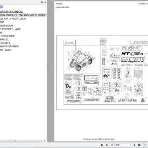 Manitou MT-X 420 H 49K ST3A S1 Parts Catalog 647628