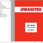 Manitou MT5519 Parts Manual 50960027 Rev. B