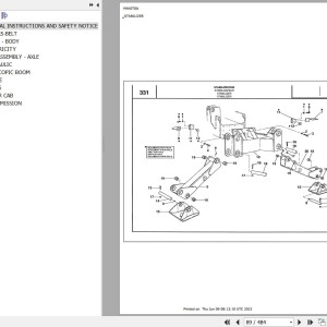Manitou MVT 1130 L COMFORT LINE MOT 1004 42 Parts Catalog 648063