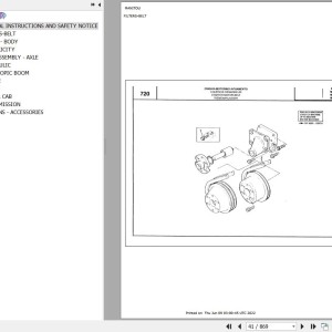 Manitou MVT 1230 LS COMFORT LINE MOT 1004-4 Parts Catalog 547531