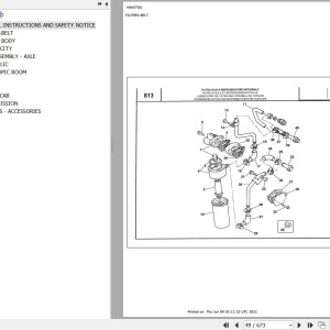 Manitou MVT 1330 SL TURBO COMFORT LINE MOT 1004 40T Parts Catalog 648059