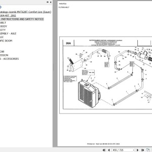 Manitou MVT 628 TURBO SAUER COMFORT LINE MOT 1004 40T Parts Catalog 547680