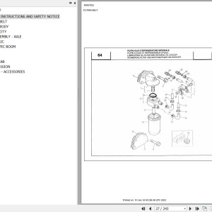 Manitou MVT 727 MOT 1004 4 Parts Catalog 547069