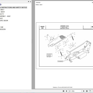 Manitou MVT 729 TURBO EVOLUTION S2 E3 Parts Catalog 648599