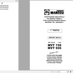 Manitou MVT 735 935 COMFORT LINE MOT 1004-42 Parts Catalog 648158