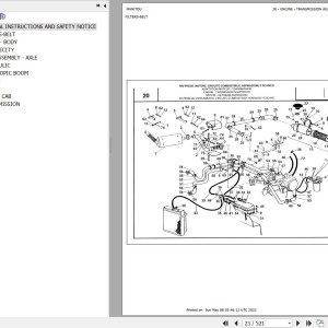 Manitou MVT 735 COMFORT LINE MOT 1004 4 Parts Catalog 547245