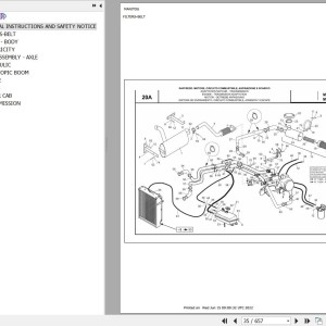 Manitou MVT 930 TURBO COMFORT LINE MOT 1104C 44T E2 Parts Catalog 648162
