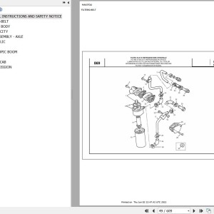 Manitou MVT 935 TURBO COMFORT LINE MOT 1104C 44T E2 Parts Catalog 648162