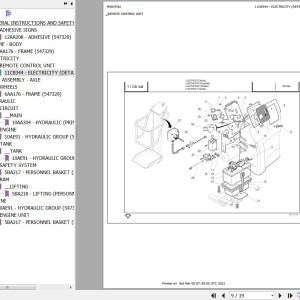 Manitou SCALA Parts Catalog 547329
