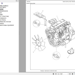 Manitou TLB818S Perkins Tier II Parts Catalog 53101052A