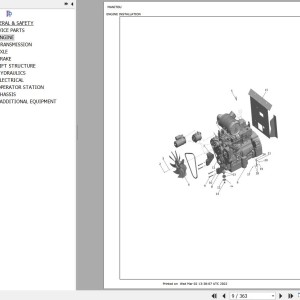 Manitou TLB844S Parts Catalog 53101050A