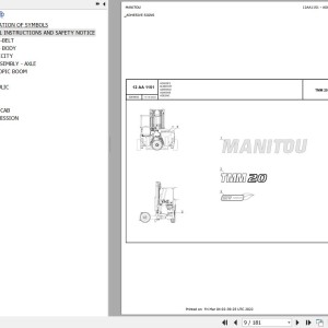 Manitou TMM20DKST5S1 Parts Catalog 52638632