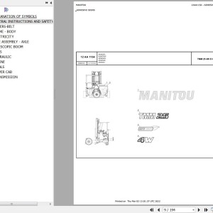 Manitou TMM254WDKST5S1 Parts Catalog 52604143