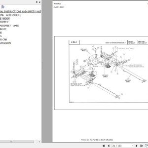 Manitou TMP25 HT Parts Catalog 800806