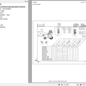 Manitou TMT 320 FL TURBO HT Parts Catalog 547043