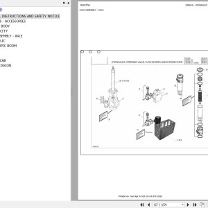 Manitou TMT 55 FL XT Parts Catalog 806265