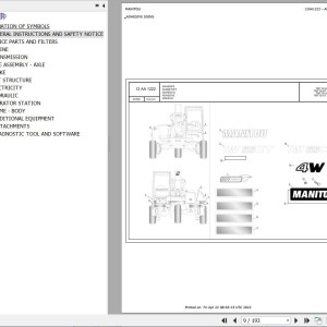 Manitou TMT 55 HT (4W) K T4 S3 TMT 55 XT (4W) K T4 S3 Parts Catalog 647866