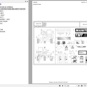 Manitou TMT-X 25 S K E3 S2 TMT-X 25 S 4W K E3 S2 Parts Catalog 647908