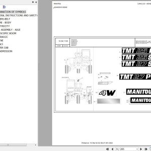 Manitou TMT25S4WKST5S1 Parts Catalog 647866